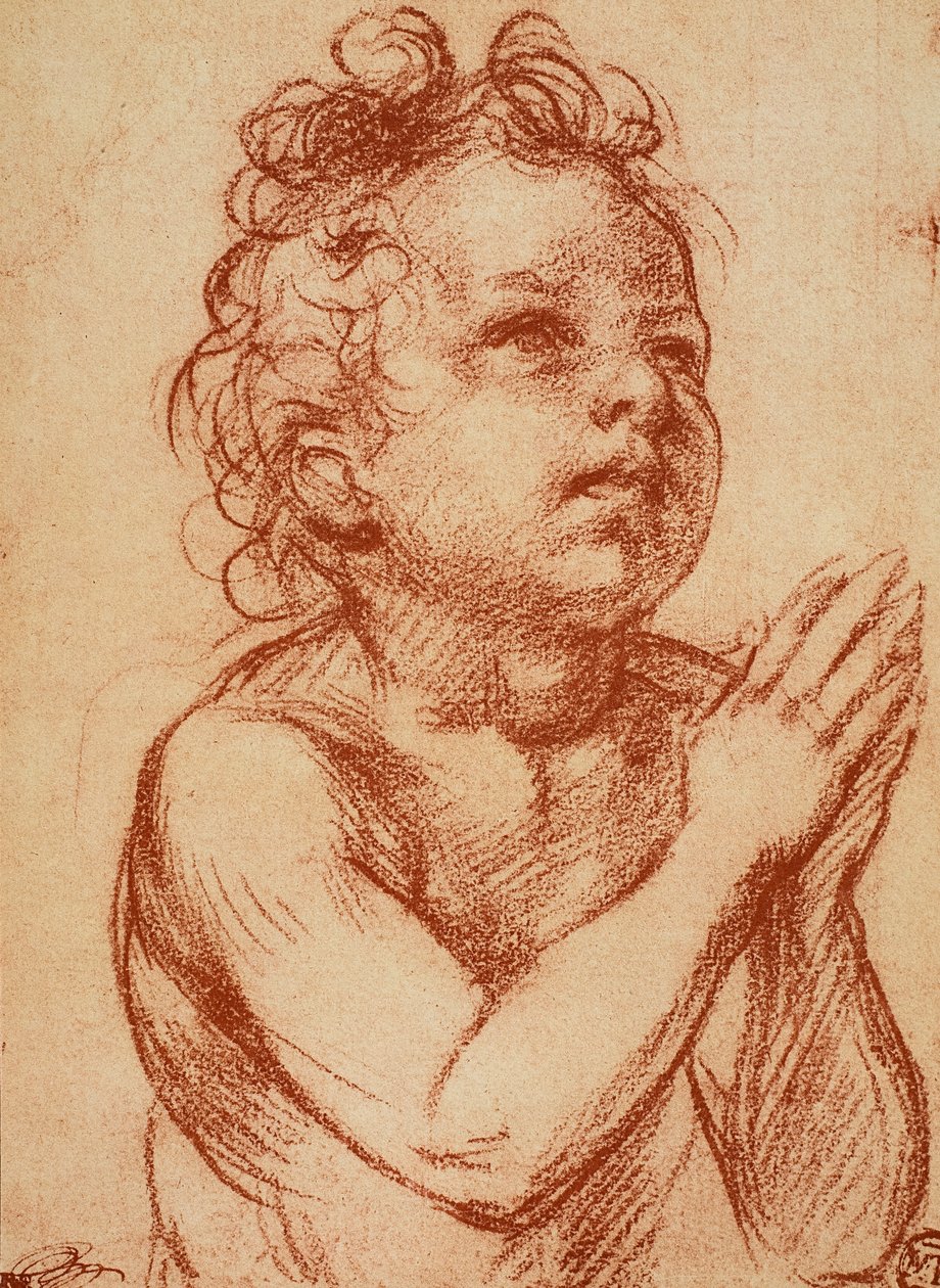 Ung gutt ber av Andrea del Sarto