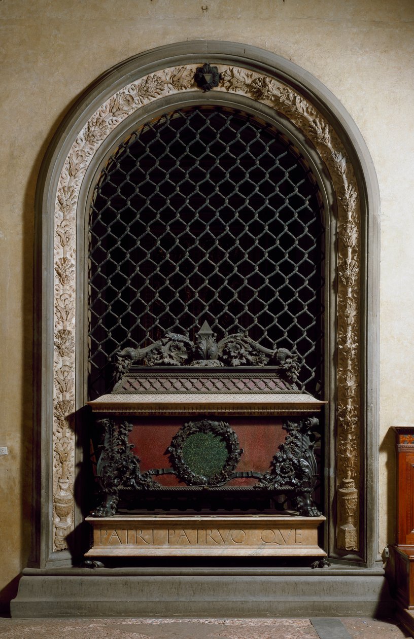 Begravelsesmonument til Piero og Giovanni de Medici, sønn av Cosimo de Medici den eldste av Andrea del Verrocchio
