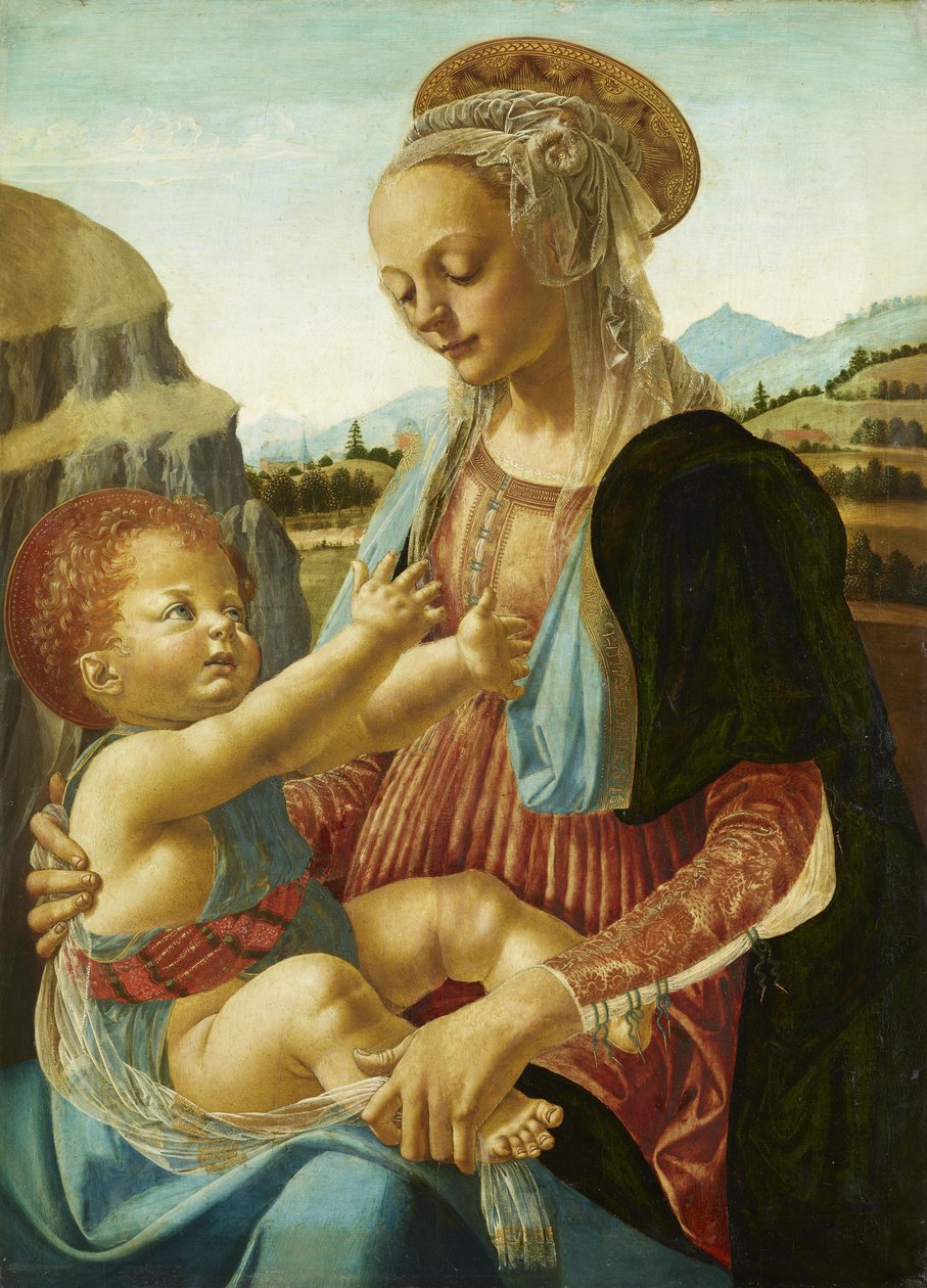 Maria med barnet av Andrea del Verrocchio