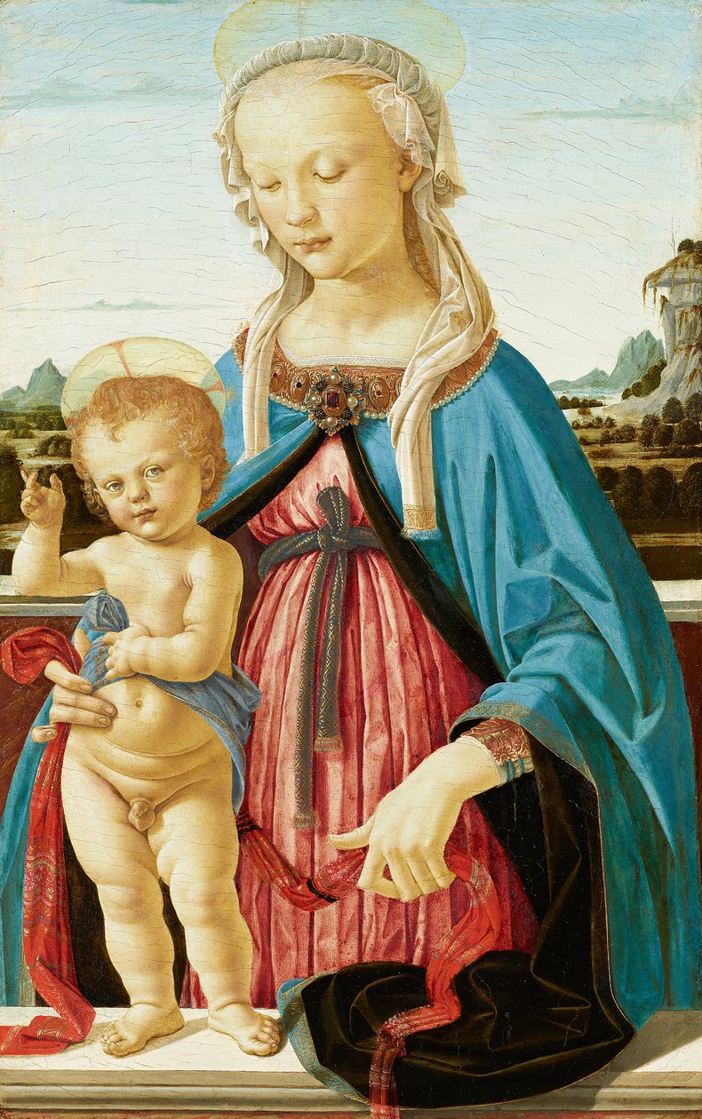 Jomfruen og barnet av Andrea del Verrocchio