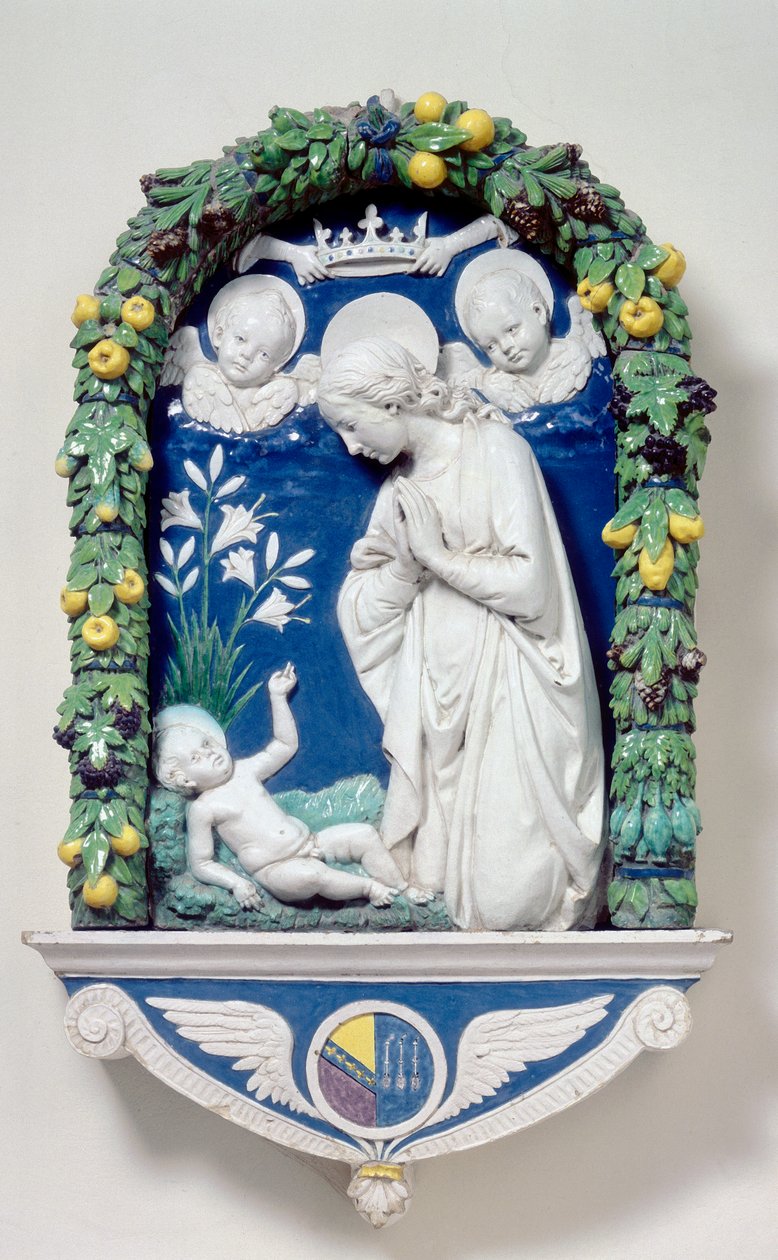 Madonna av liljene av Andrea Della Robbia