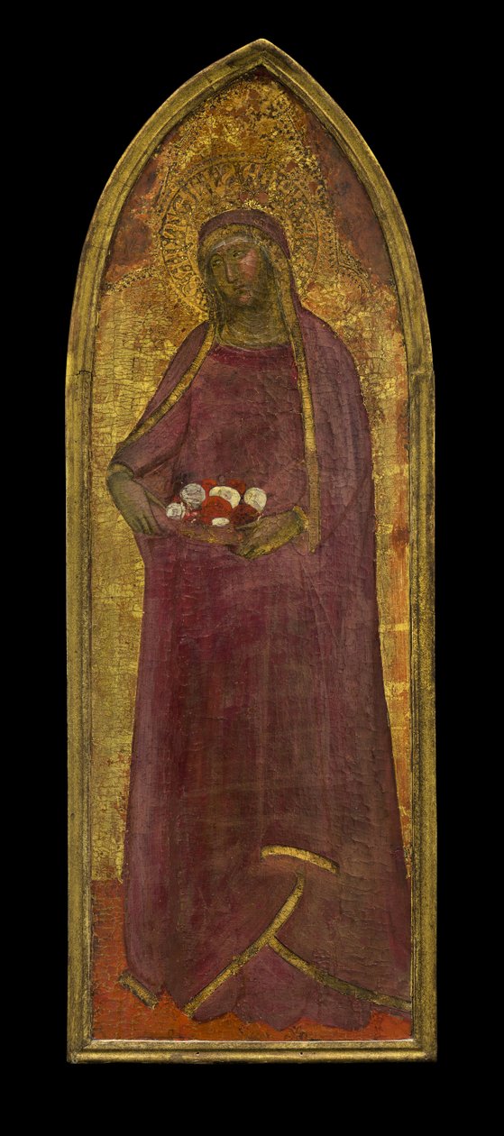Den hellige Elizabeth av Ungarn, ca. 1365 (tempera og bladgull på tre) av Andrea di Bonaiuto fl.1343 77 Andrea di Bonaiuto fl.1343 77