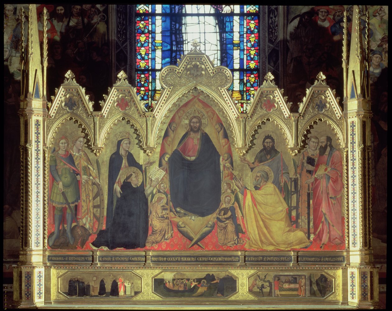 Strozzi-altertavlen, 1357 (panel) (se 75592-6 for detaljer) av Andrea di Cione Orcagna