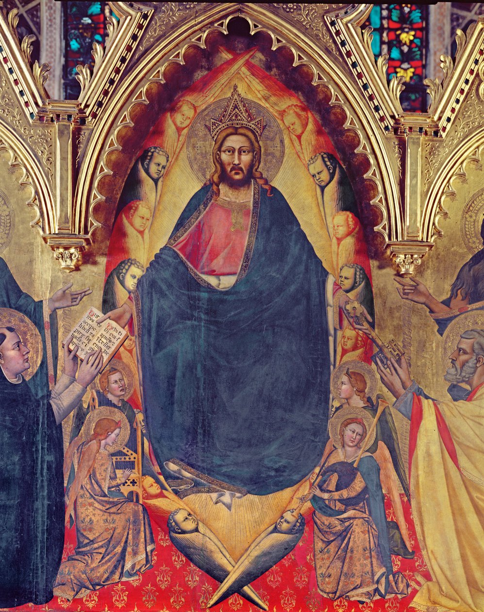 Strozzi-altertavlen, 1357 paneldetalj av 72246 av Andrea di Cione Orcagna