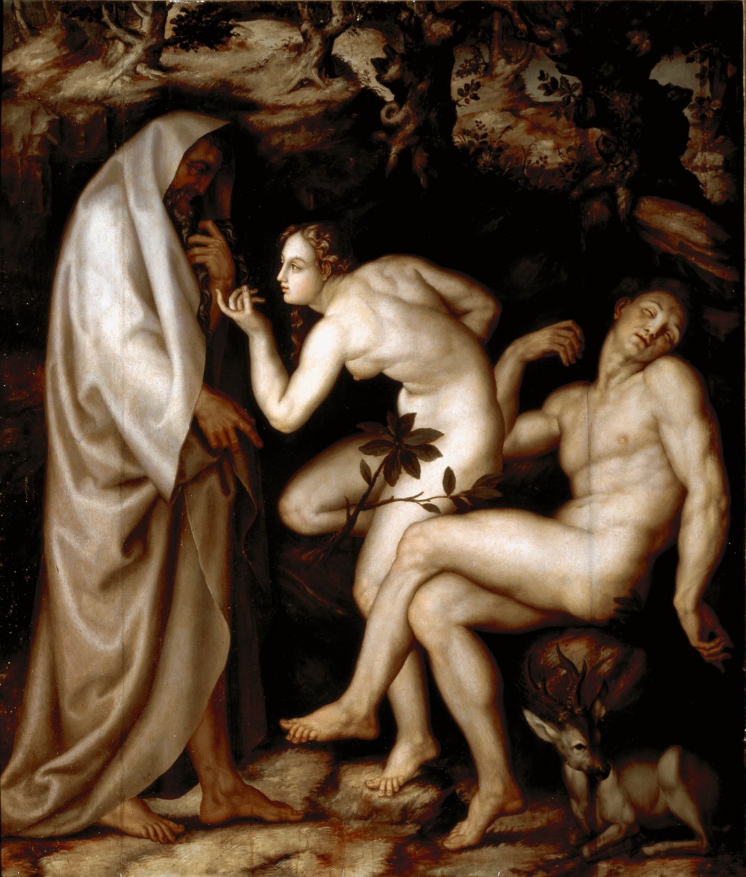 Skapelsen av Eva (maleri av Andrea di Mariotto del Minga