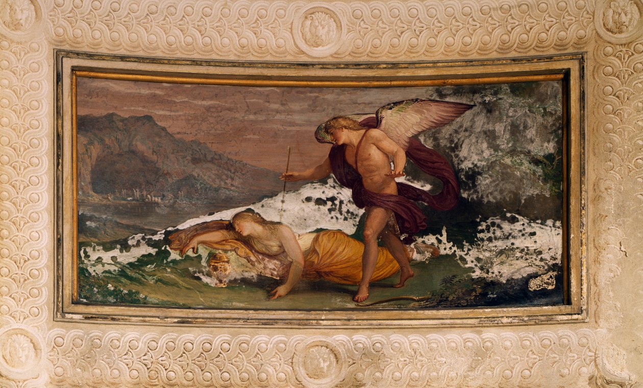 Fresco av Andrea Appiani (1754-1817), Villa Reale, Monza, Italia av Andrea the Elder Appiani
