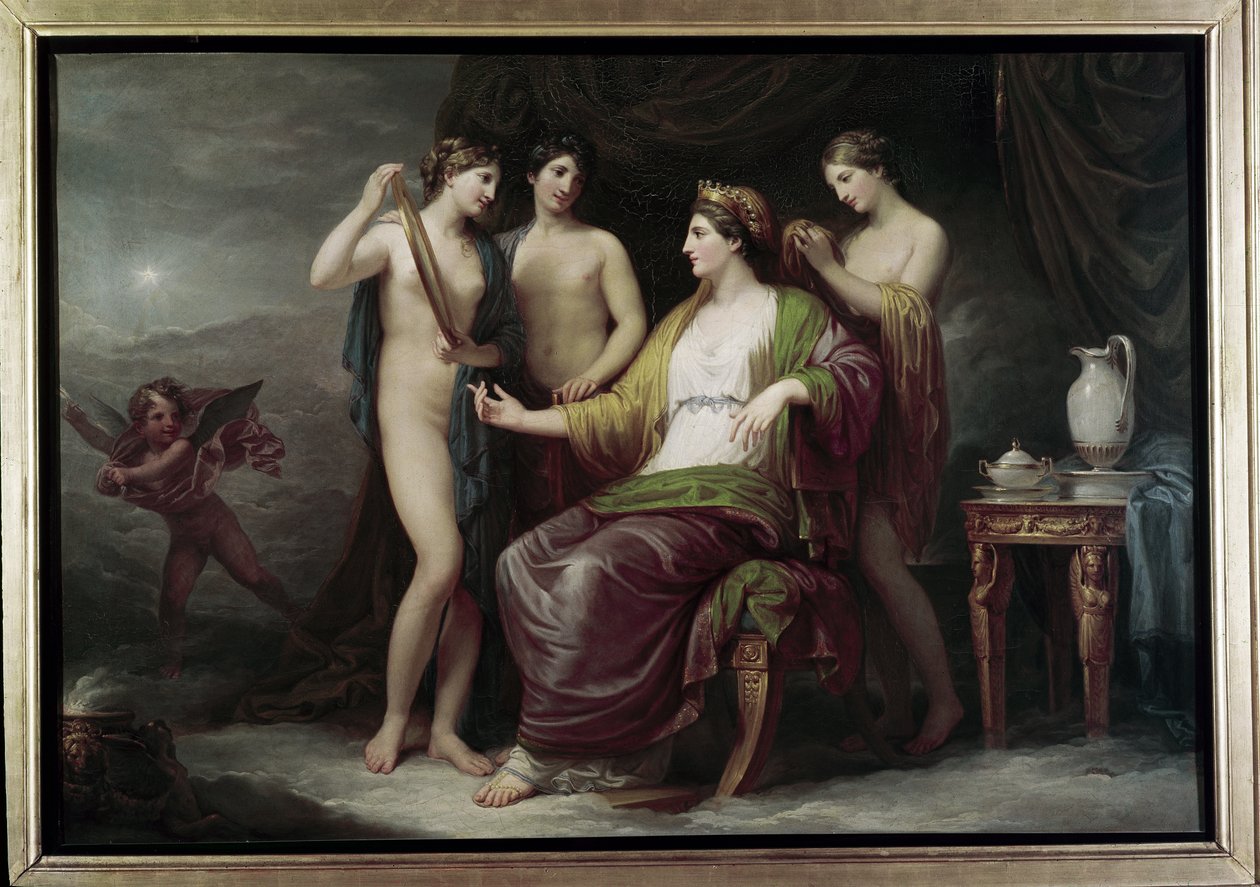 Junos toalettbord (Olje på lerret) av Andrea the Elder Appiani