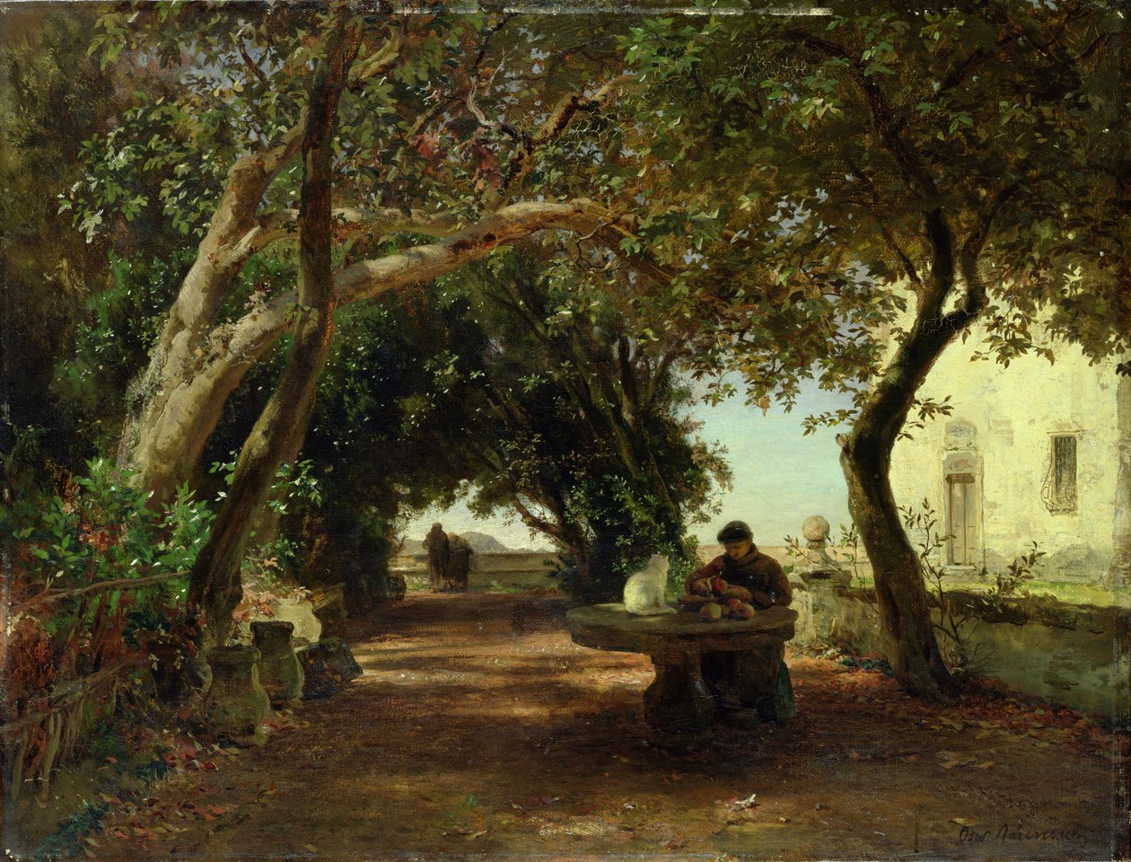 italienske klostre av Andreas Achenbach