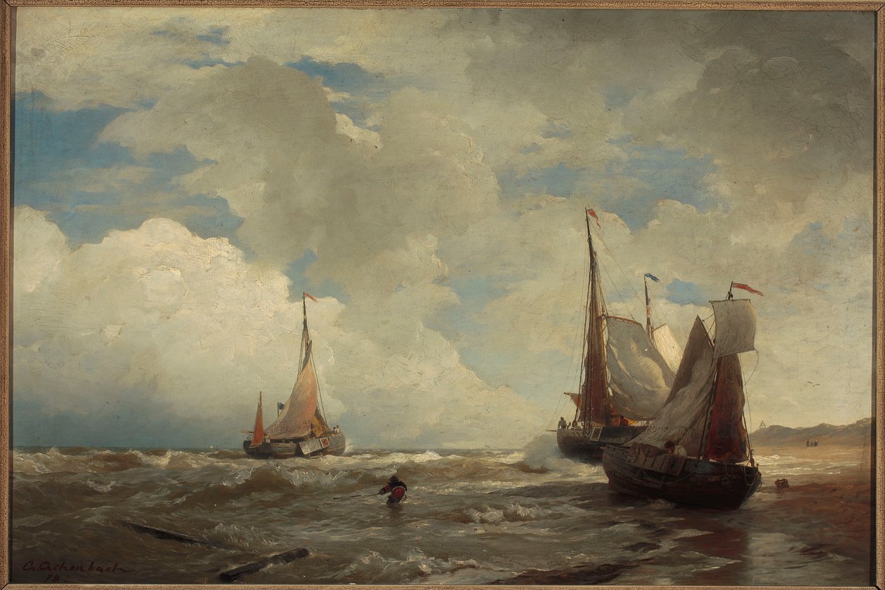 Ved Nordsjøens bred av Andreas Achenbach