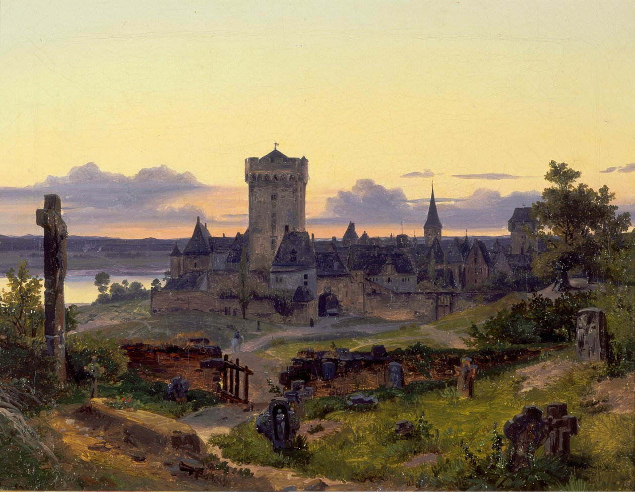 Zons ved Rhinen av Andreas Achenbach