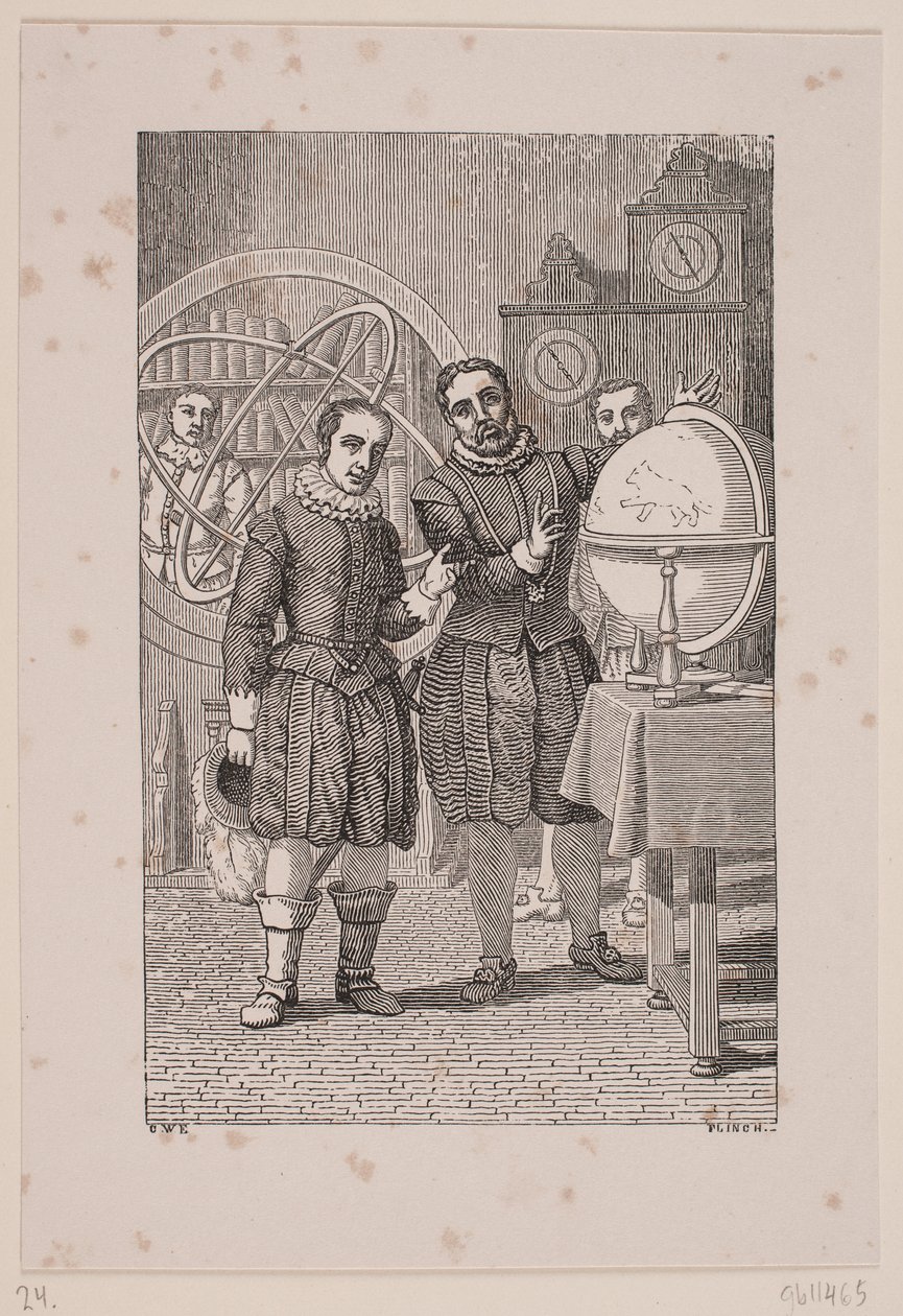 Christian IV på besøk til Tycho Brahe av Andreas Flinch