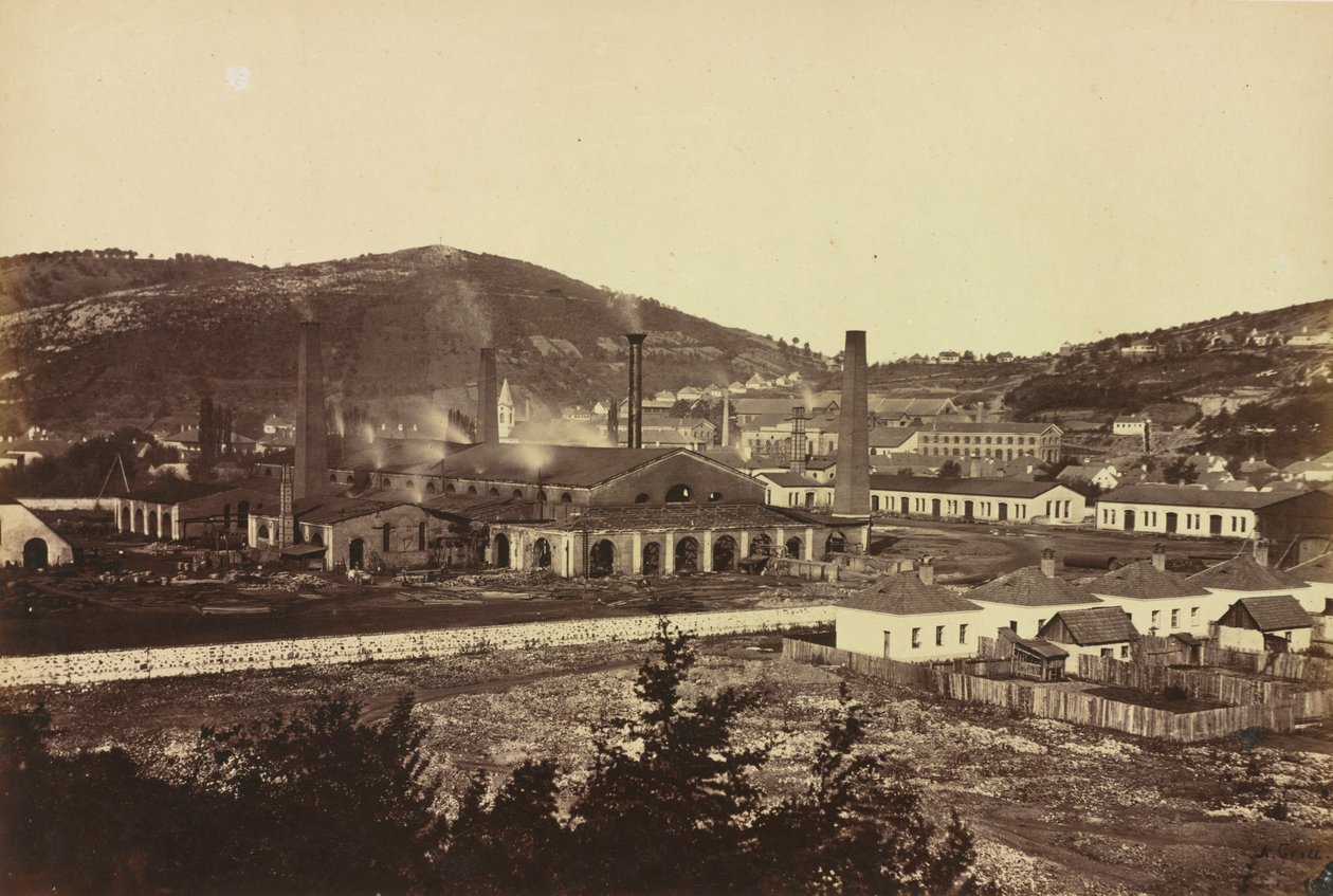 Jernverk i Reschitza, ca. 1860. av Andreas Groll