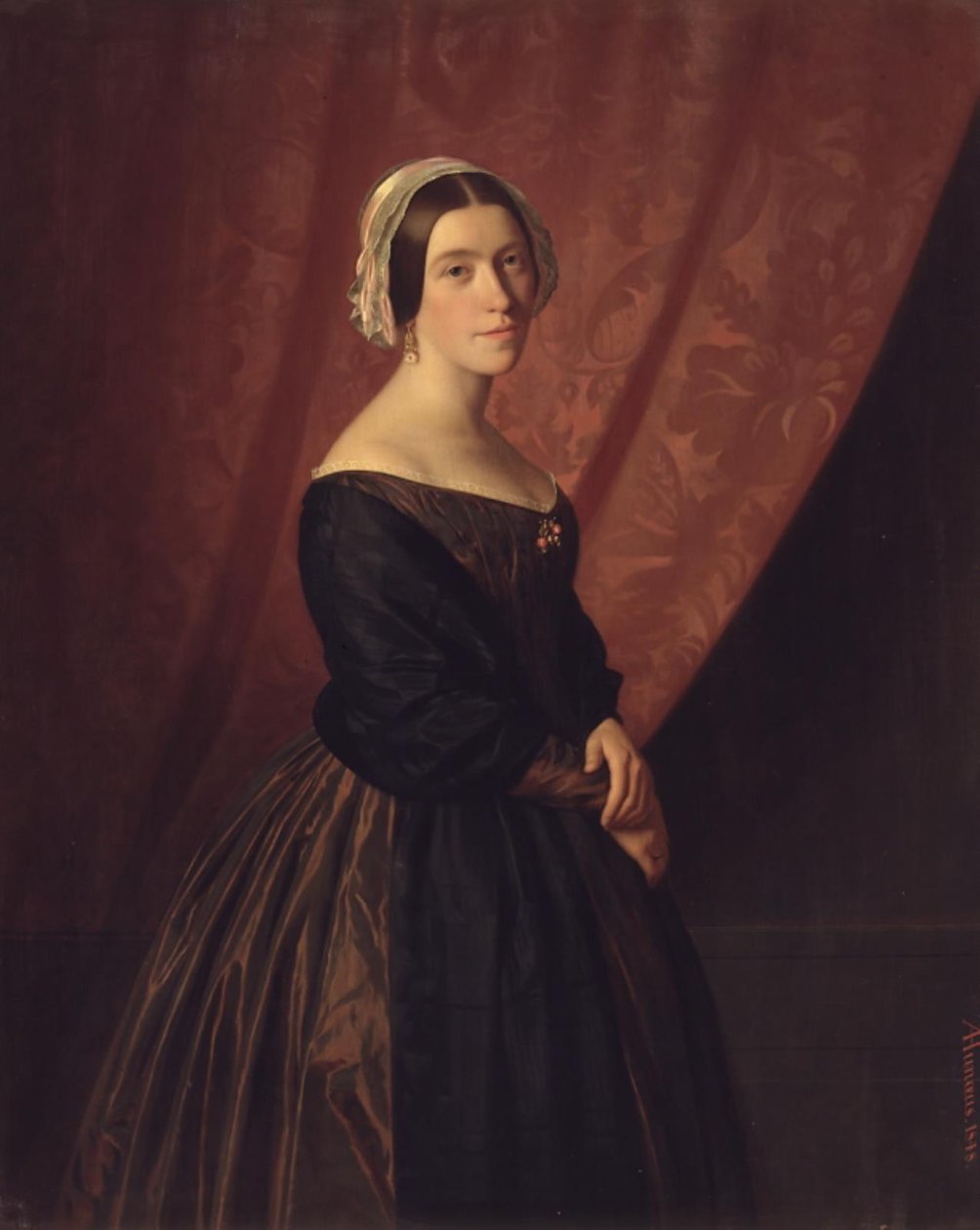 Thora Hunæus, født Garbrecht, kunstnerens kone av Andreas Herman Hunæus