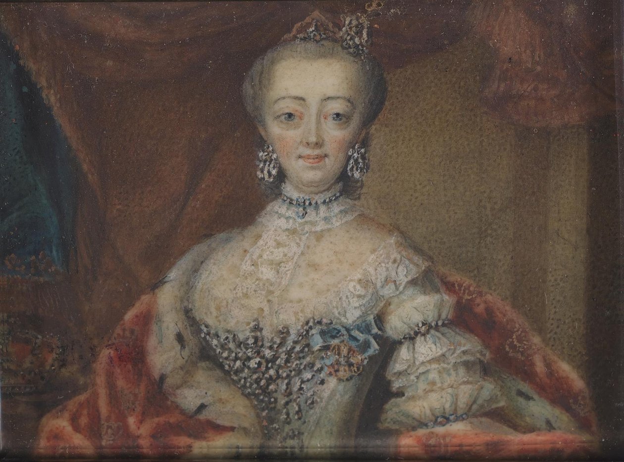Portrett av Christian VIs dronning Sophie Magdalene av Andreas Thornborg