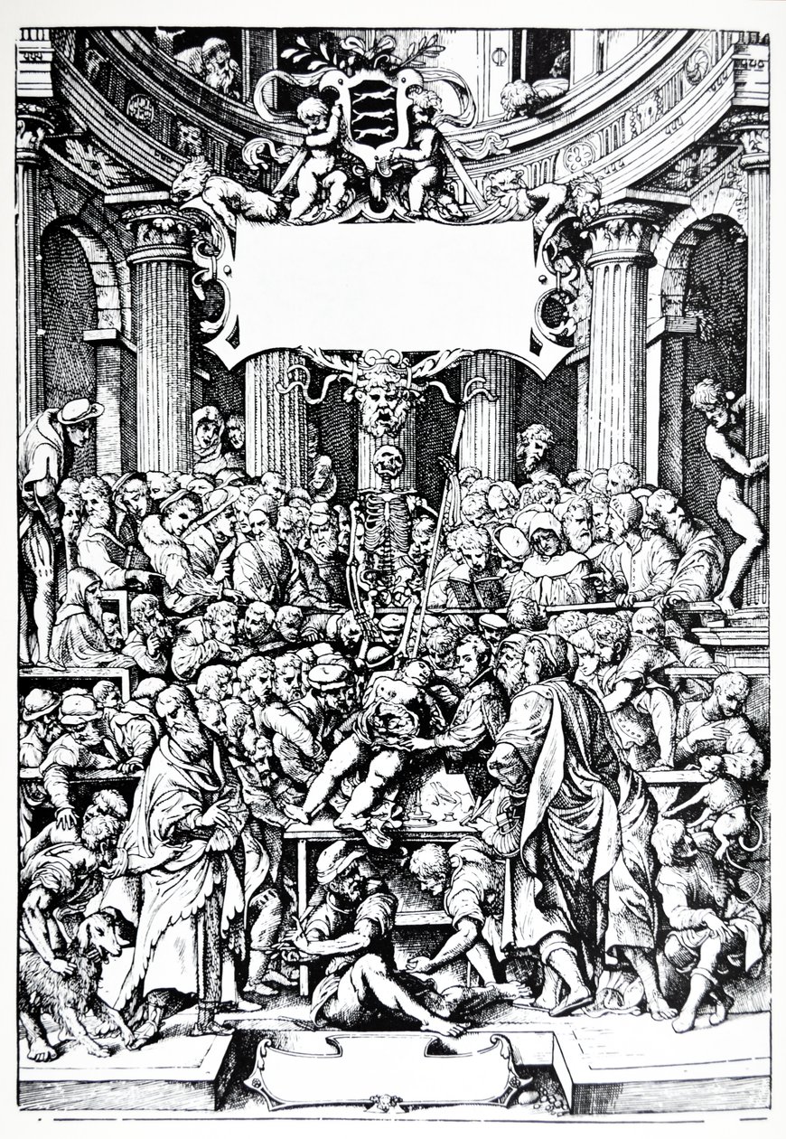 Platene fra innbegrepet av De Humani Corporis Fabrica av Andreas Vesalius