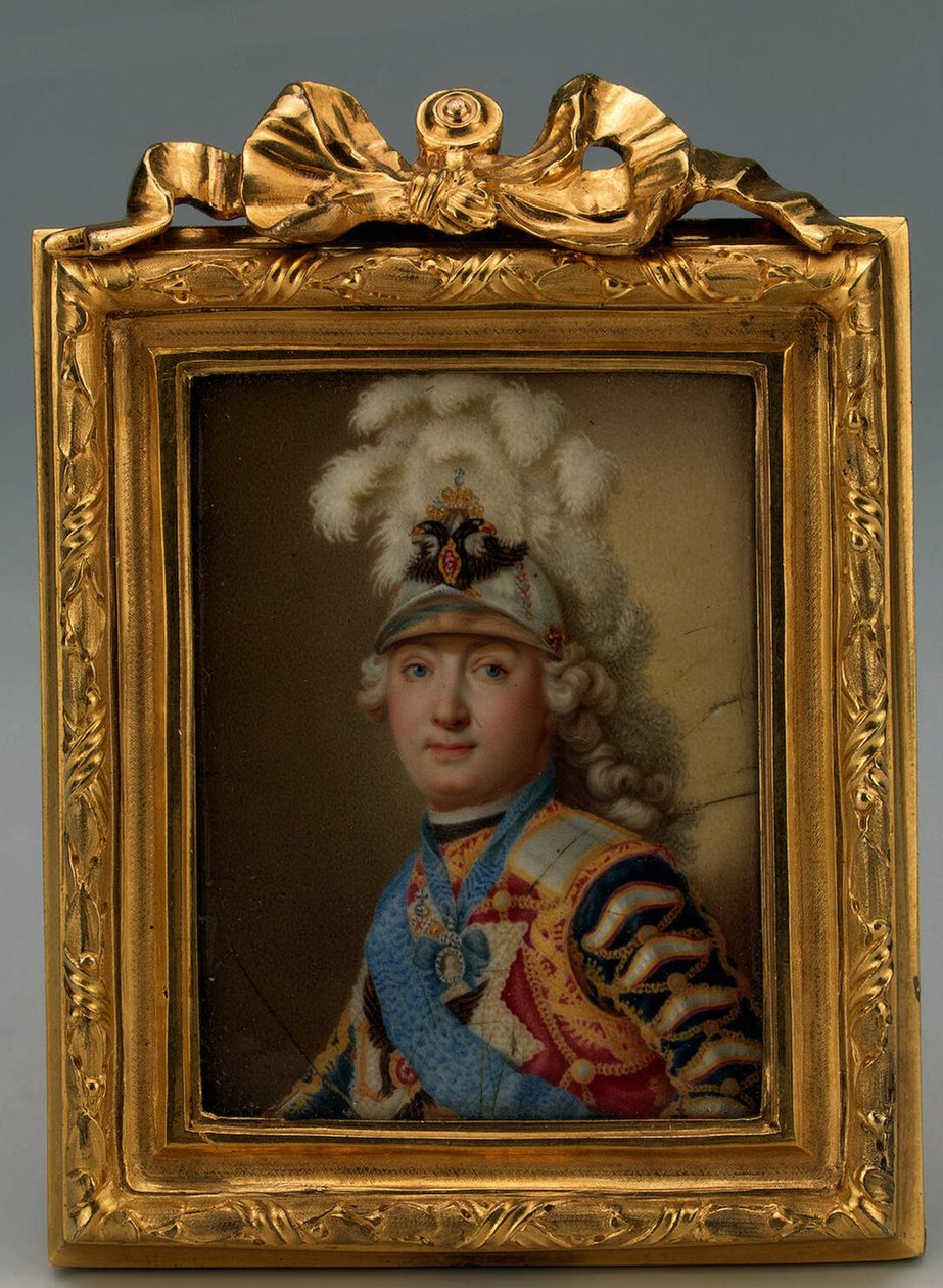 Portrett av grev Grigory Grigoryevich Orlov, ca. 1770 (emalje på kobber) av Andrei Ivanovich Chernyi