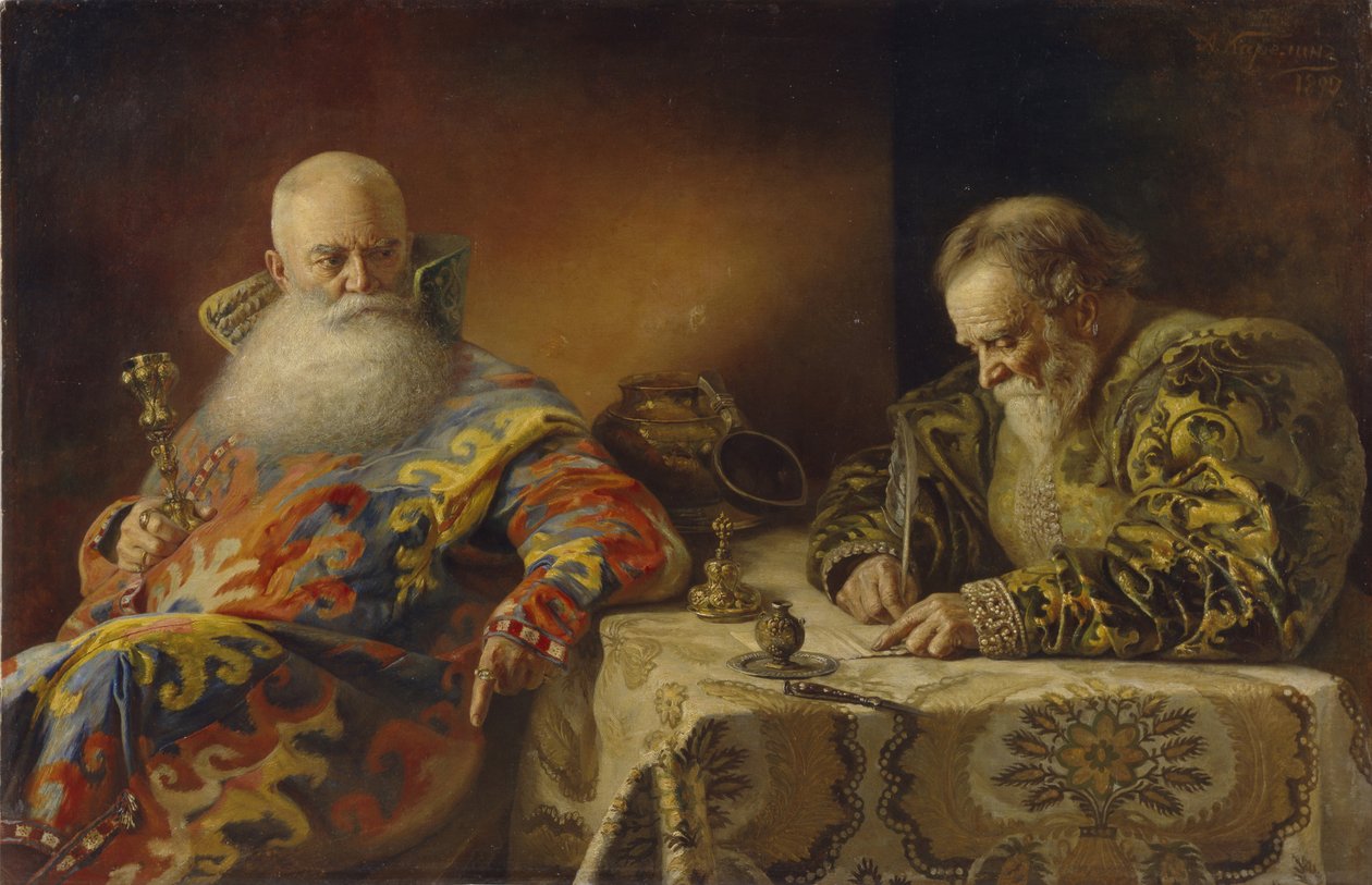 Et påbud er skrevet, 1890 av Andrei Andreevich Karelin