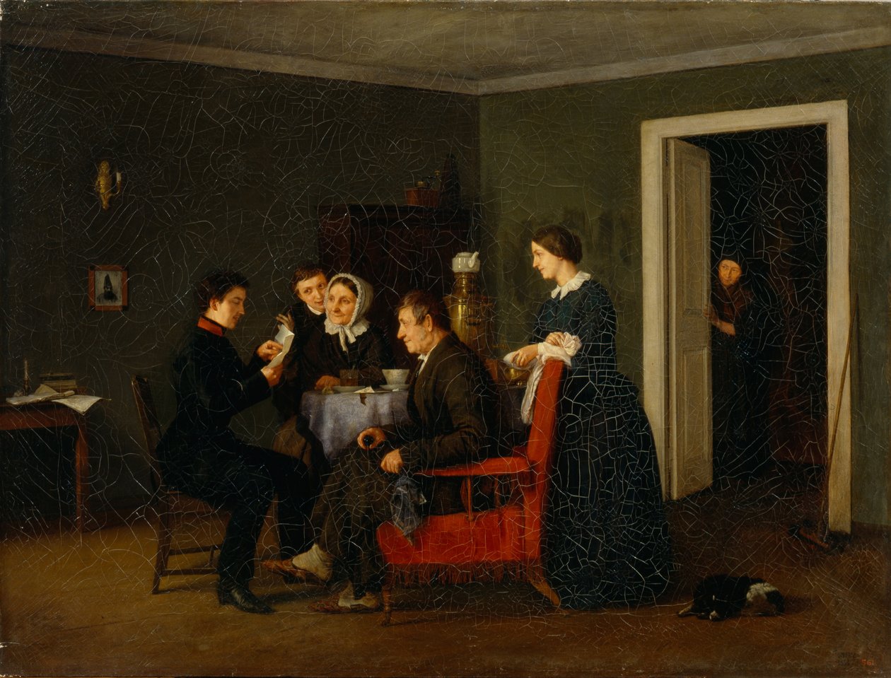 Gledelig brev, 1858 av Andrei Andreyevich Popov