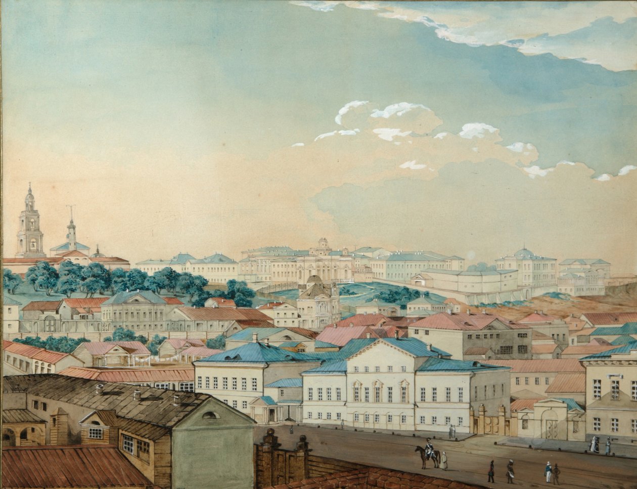 Utsikt over Kazan-universitetet fra Bolaq, 1842 av Andrei Nikolayevich Rakovich