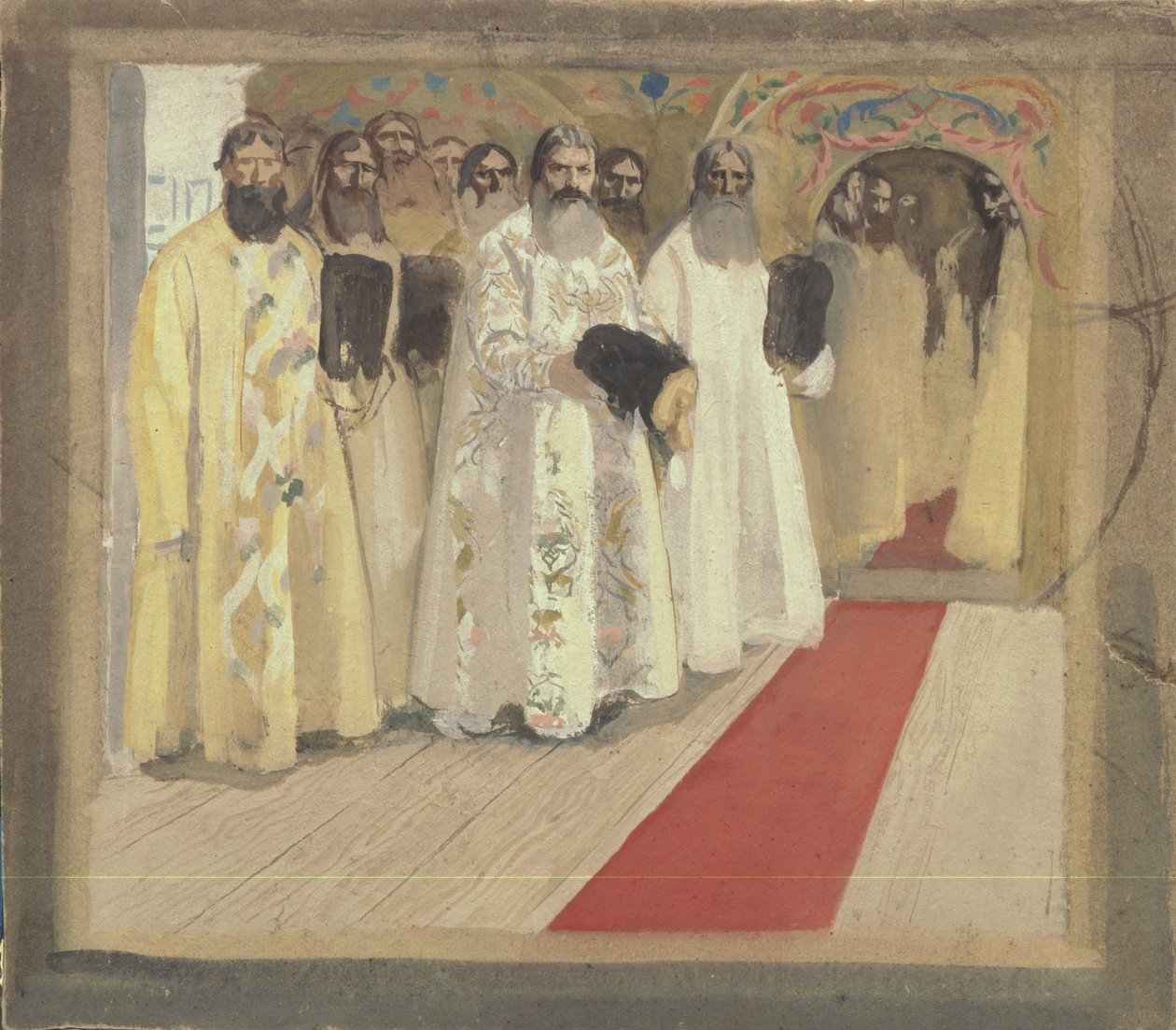 Venter på tsaren, 1901 av Andrei Petrovich Ryabushkin