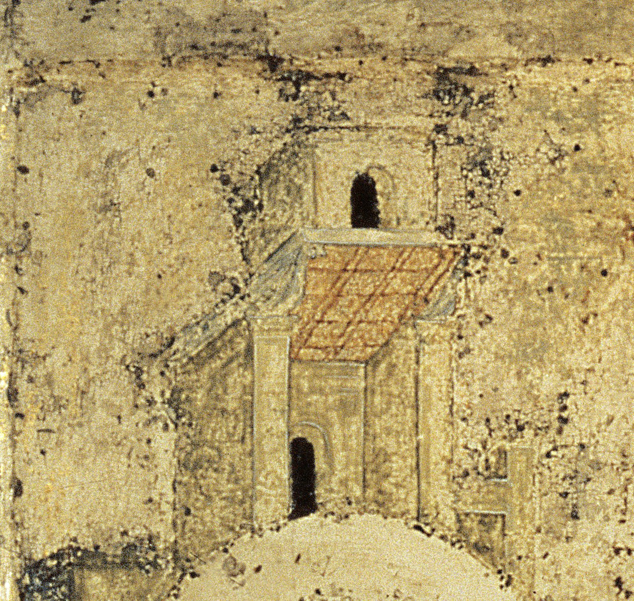 Detaljskjema The Holy Trinity, 1420-tallet (tempera på panel) (detalj) (se 39517) av Andrei Rublev
