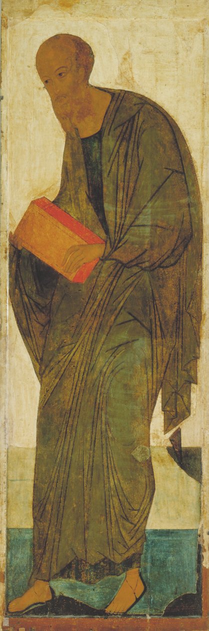 Apostelen Paulus fra Deesis-området, ca 1408 av Andrei Rublev