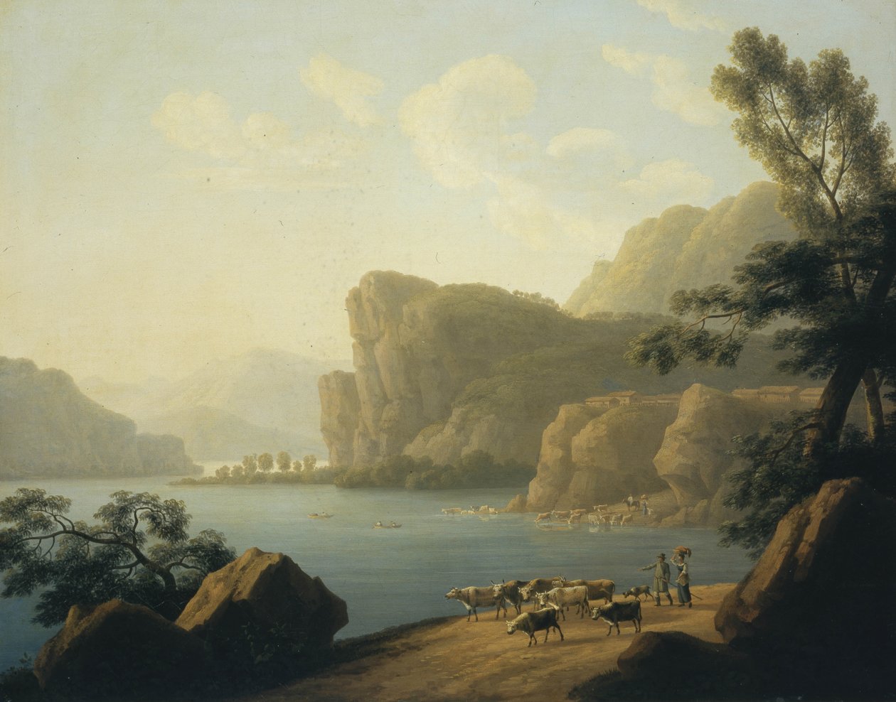 Utsikt over Selenga-elven i Sibir, 1817 av Andrei Yefimovich Martynov