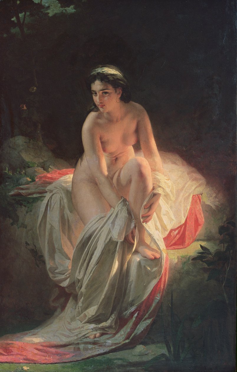Kvinne som bader, 1875 av Andrej Franzowitsch Belloli