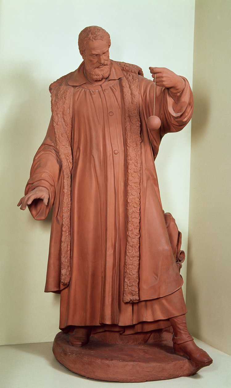 Galileo Galilei (1564–1642) ca. 1630 (terrakotta) av Andreus Boni