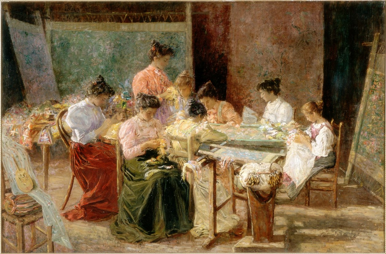 Venetianske broderimakere, ca. 1905 av Andrew Colley