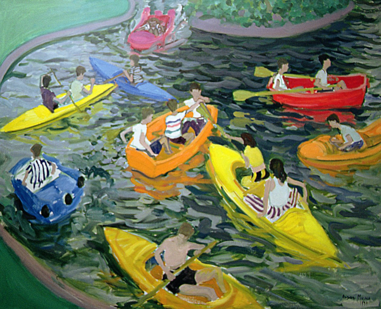 Kanoer, Wicksteed Park av Andrew Macara