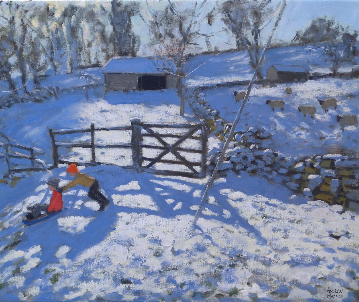 Gård på Elton, nær Rowsley, 2008 av Andrew Macara