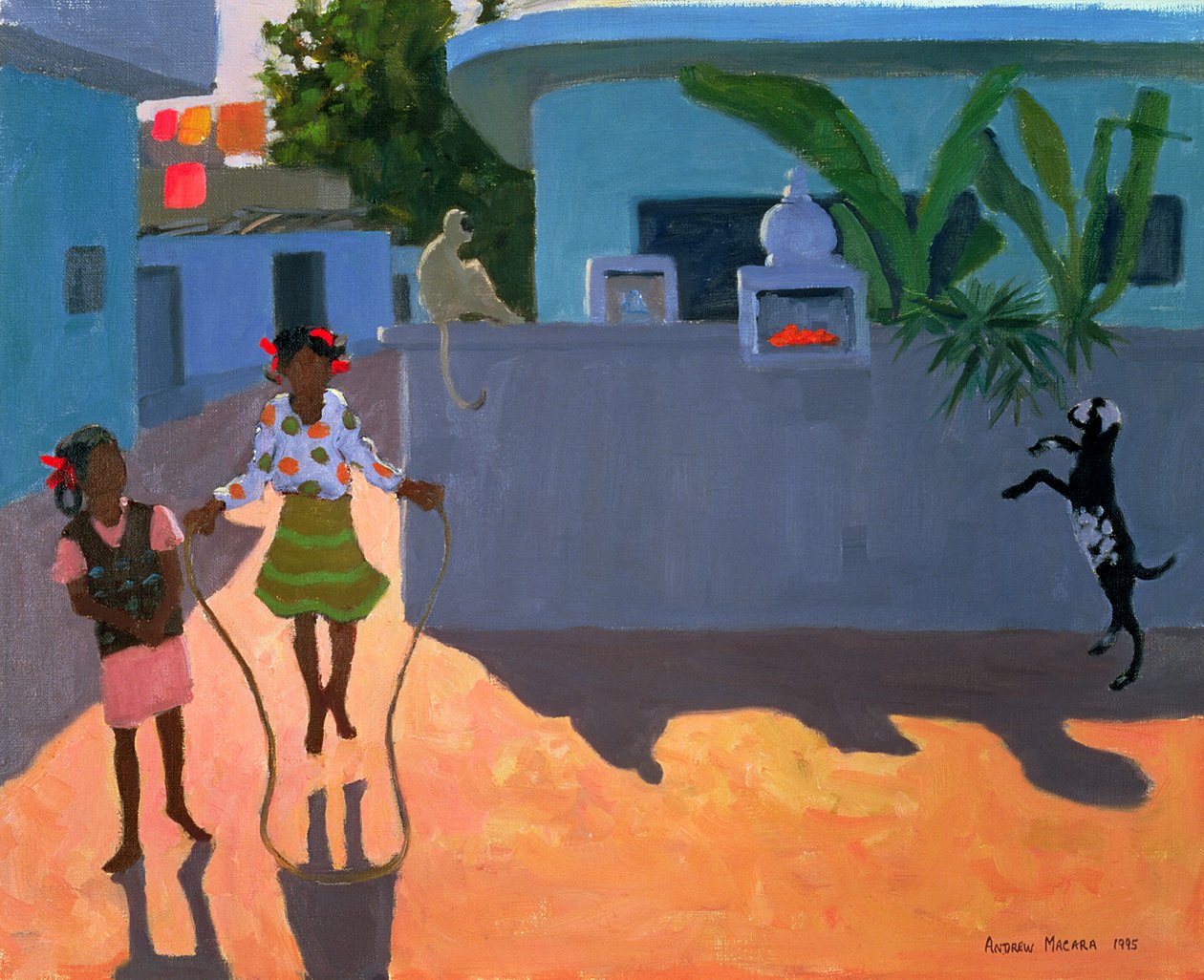 Girl Skipping, India, 1995 av Andrew Macara