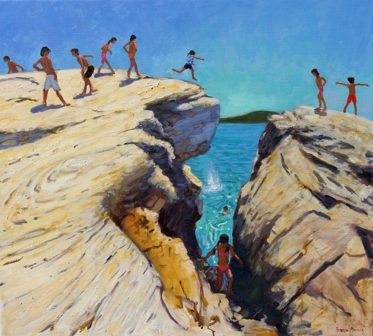 Hopping off the rocks,Plates,Skiathos,2015, av Andrew Macara