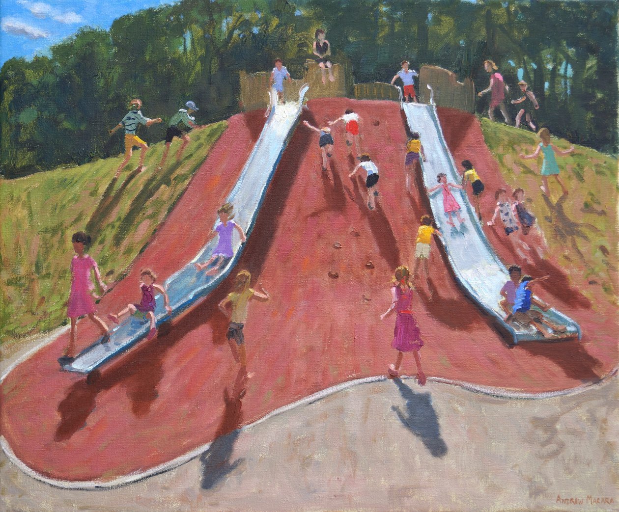 Lekeplass, Markeaton Park, Derby, av Andrew Macara
