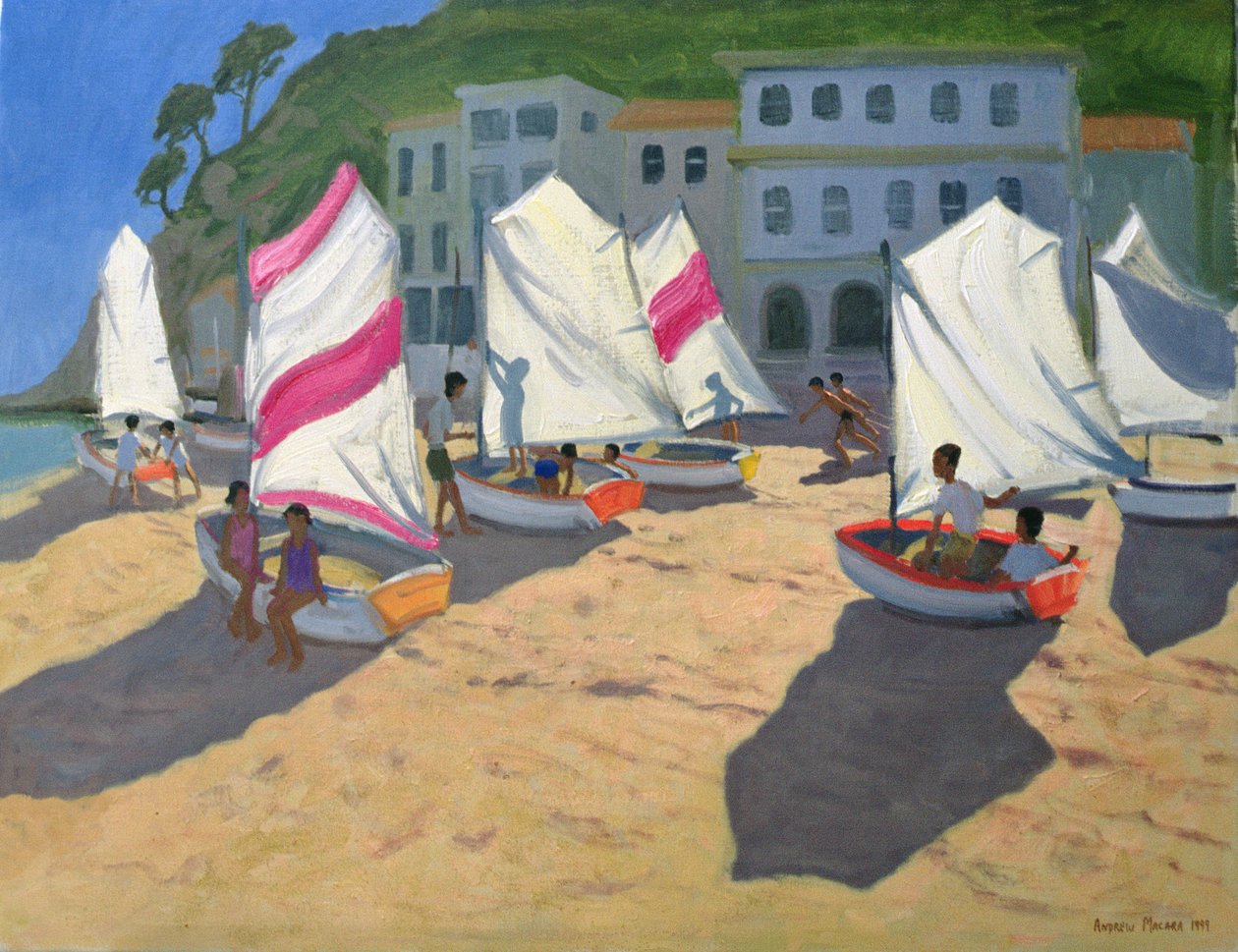 Seilbåter, Costa Brava, 1999 av Andrew Macara