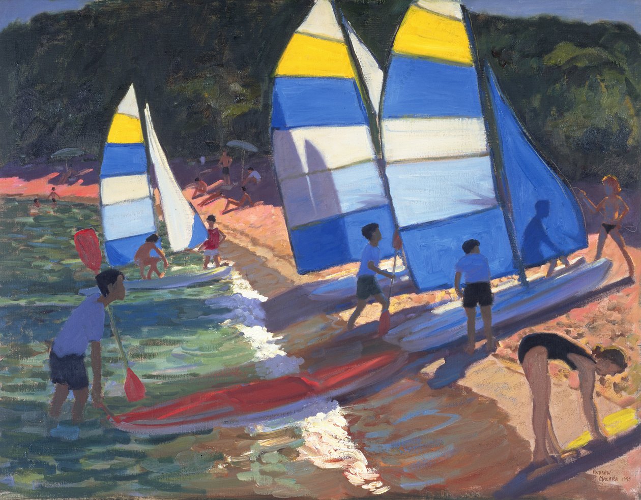 Seilbåter, Sør-Frankrike, 1995 av Andrew Macara