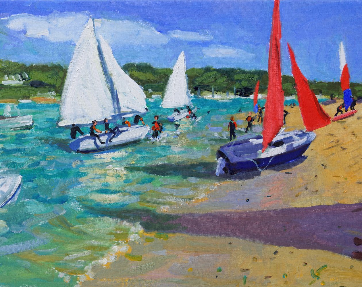 Seilbåter, Salcombe, av Andrew Macara