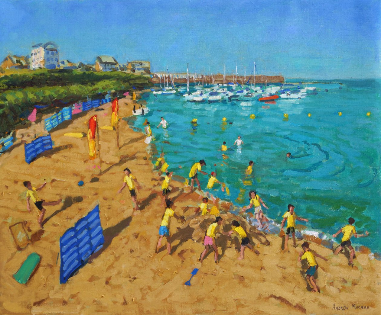 Skoletur, New Quay, Wales, 2013, av Andrew Macara