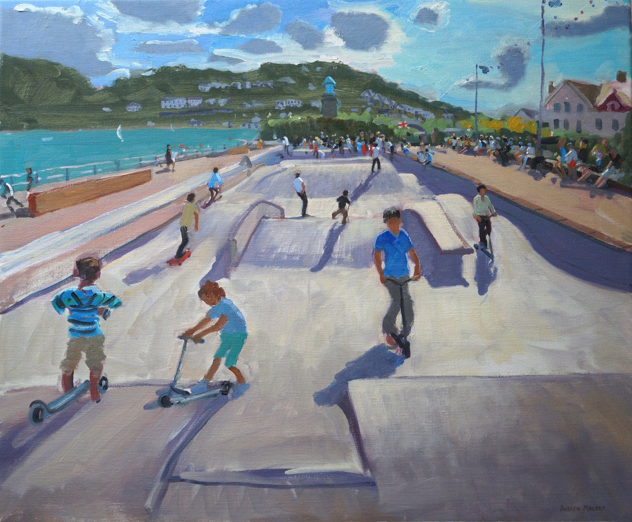 Skateboardere, Teignmouth, 2012 av Andrew Macara