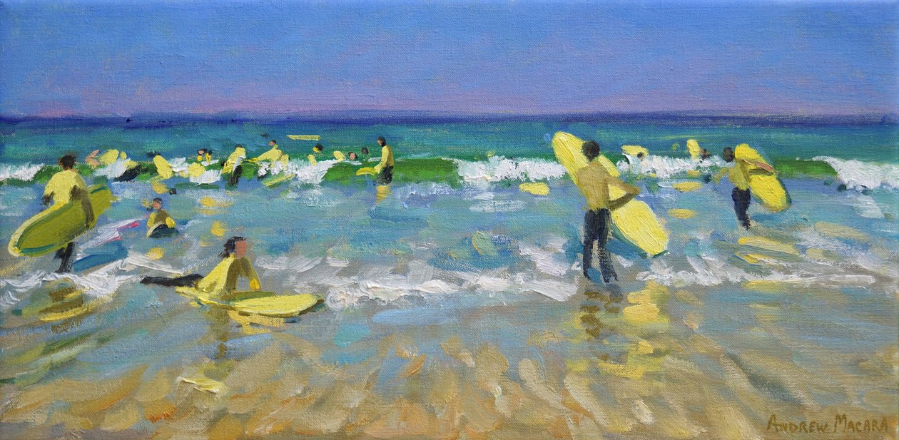 Surfeskole på St. Ives av Andrew Macara