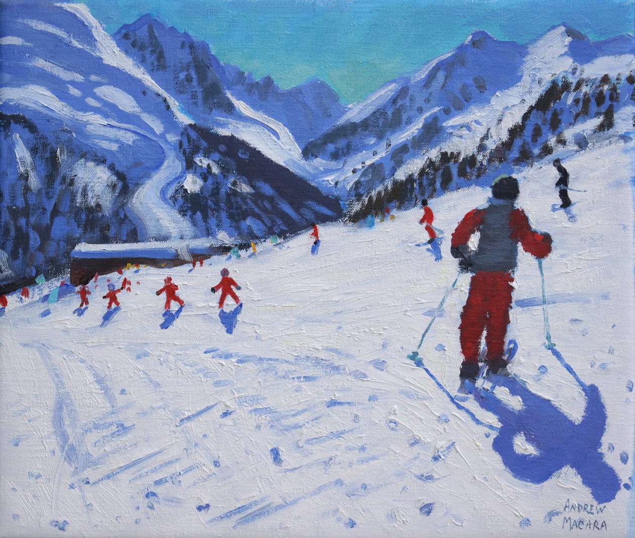 Skiinstruktøren Mottaret, av Andrew Macara