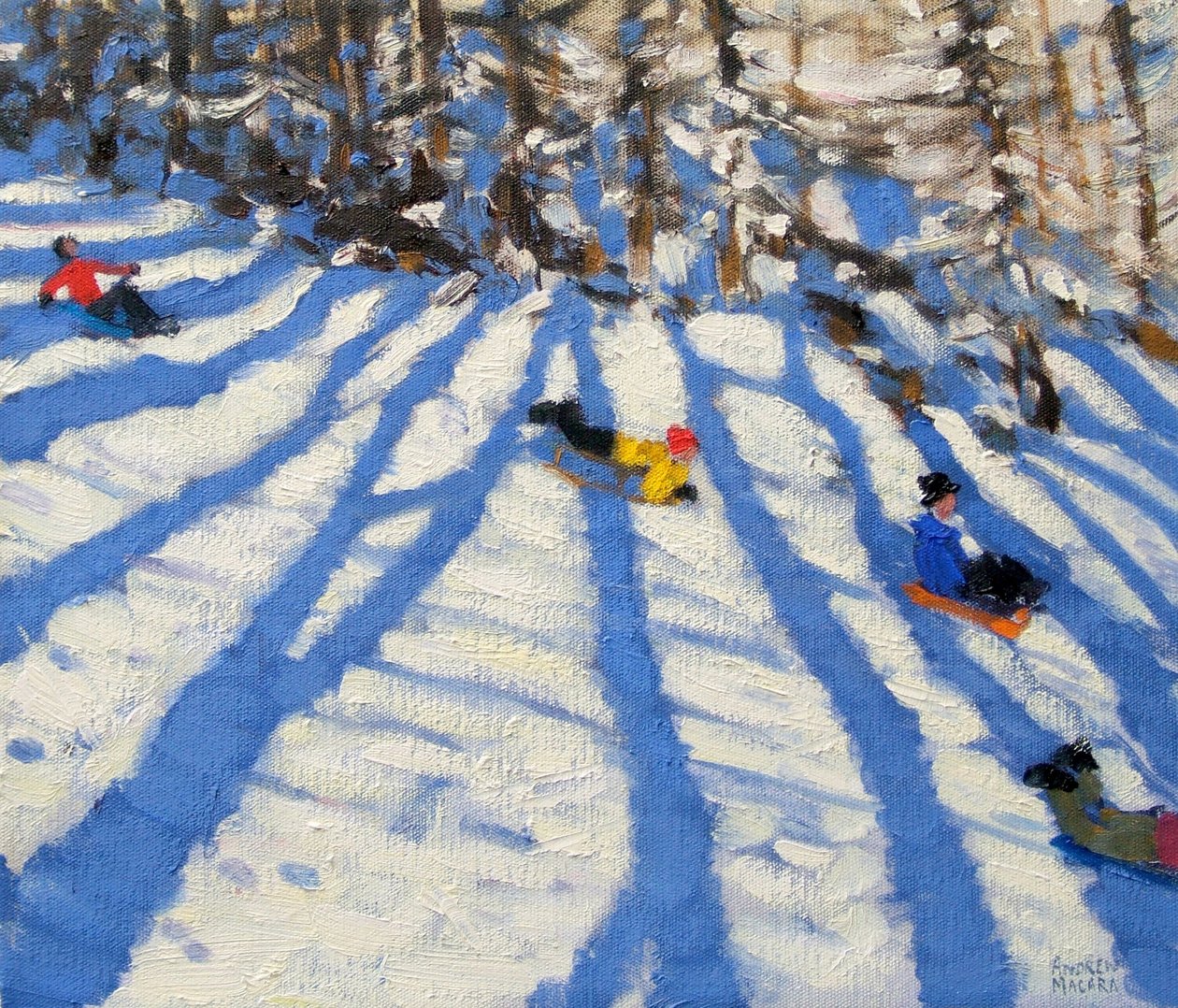 Treskygger, Morzine av Andrew Macara