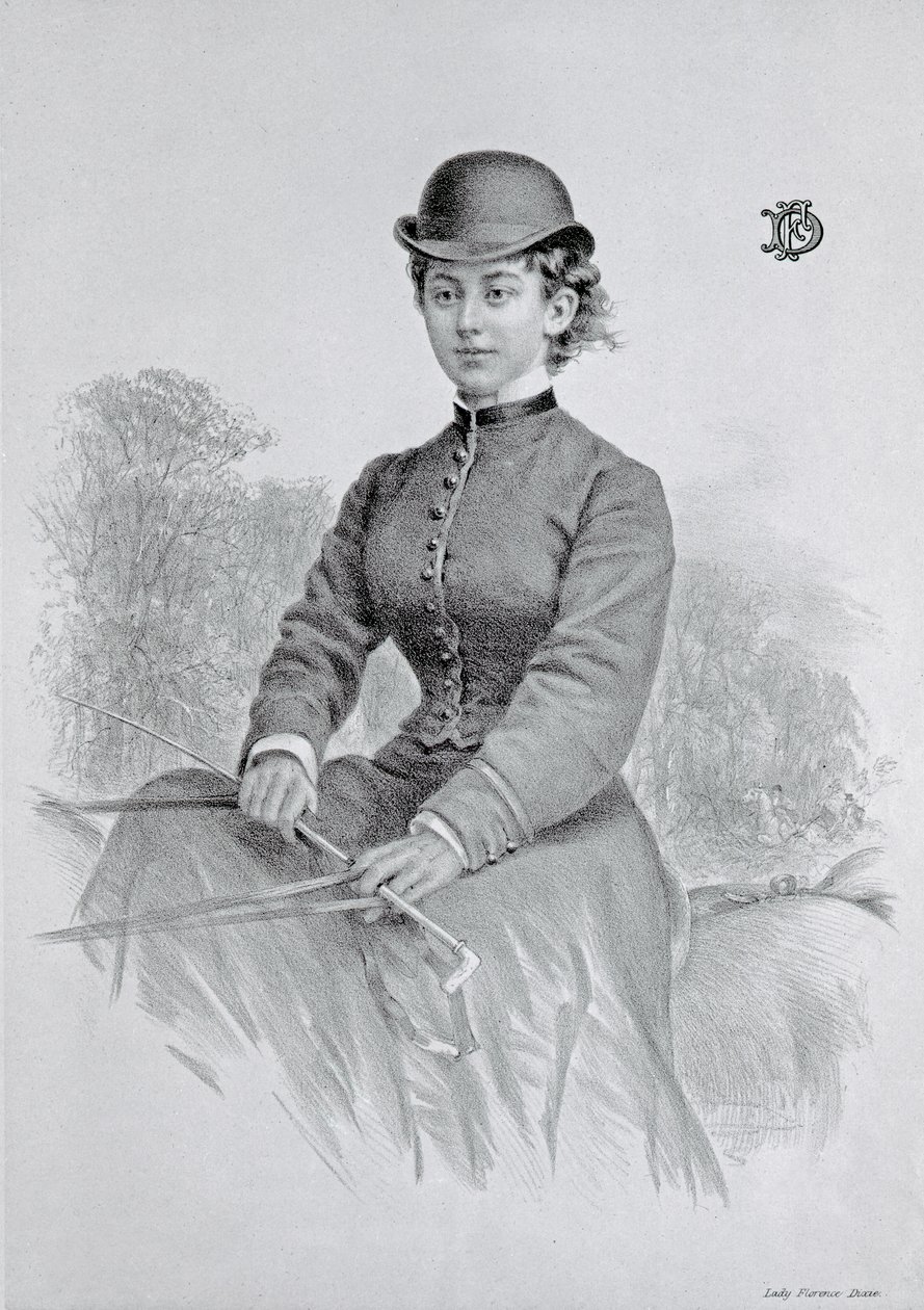 Lady Florence Dixie, utgitt 1877 av Andrew Maclure
