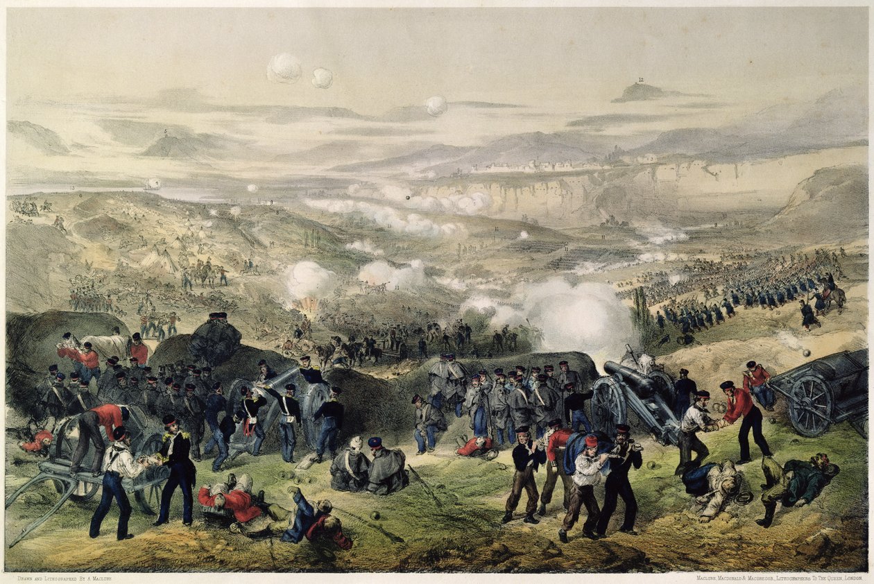 Slaget ved Inkerman, 5. november 1854, 1855 av Andrew Maclure