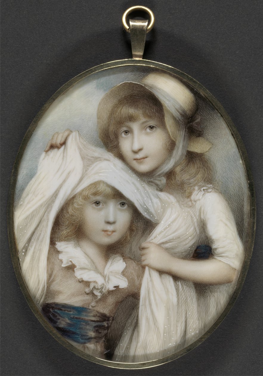 Mary og Nathaniel Jefferys (wc og gouache på elfenben) av Andrew Plimer