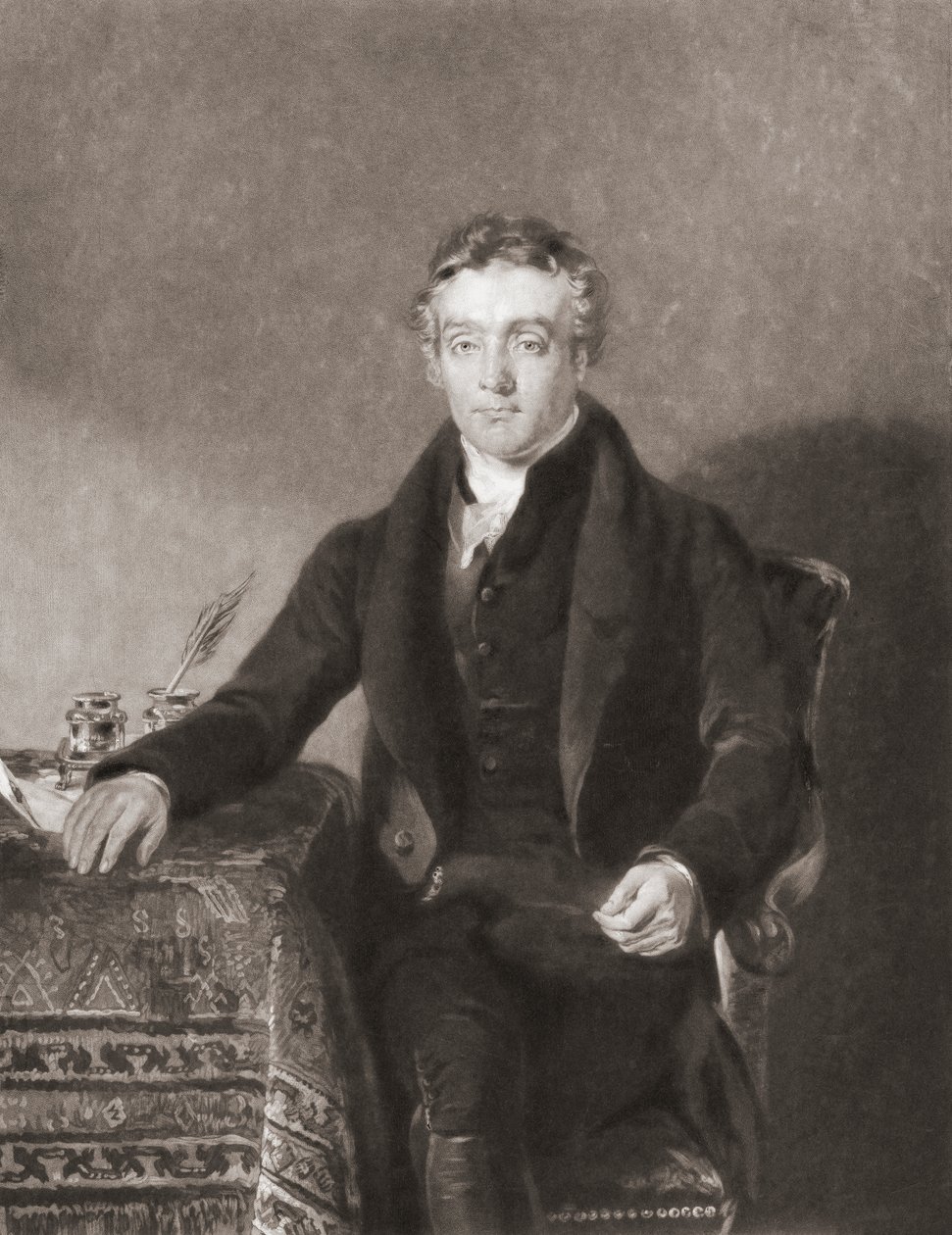 Thomas Chalmers. Portrett. (skrive ut) av Andrew (after) Geddes