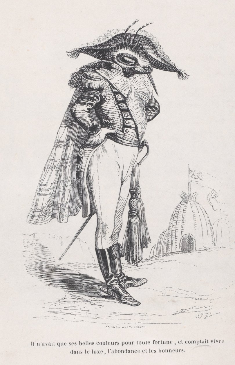 Han hadde bare sine vakre farger... fra Scener fra det private og offentlige liv til..., ca. 1837-47. av Andrew Best Leloir