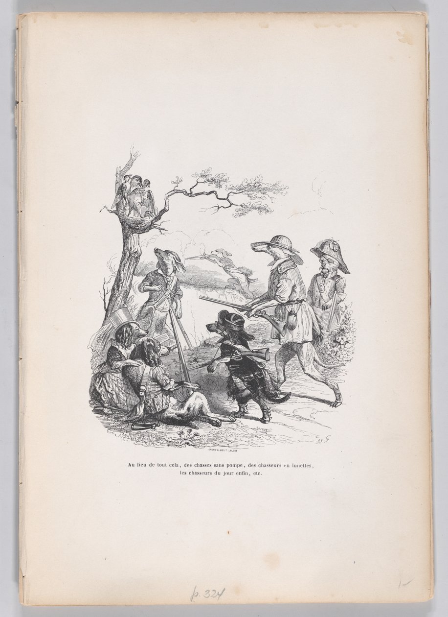 I stedet for alt dette... fra scener fra dyrenes private og offentlige liv, ca..., ca. 1837-47. av Andrew Best Leloir