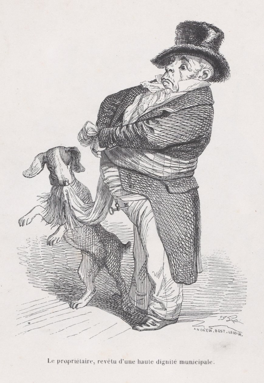 Innehaveren fra scener fra dyrenes private og offentlige liv, ca. 1837-47. av Andrew Best Leloir